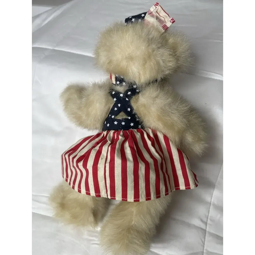 Lot of 5 Boyds Bears Ty Plush Teddy Bears Bunny Moose Patriotic Stuffed Animals